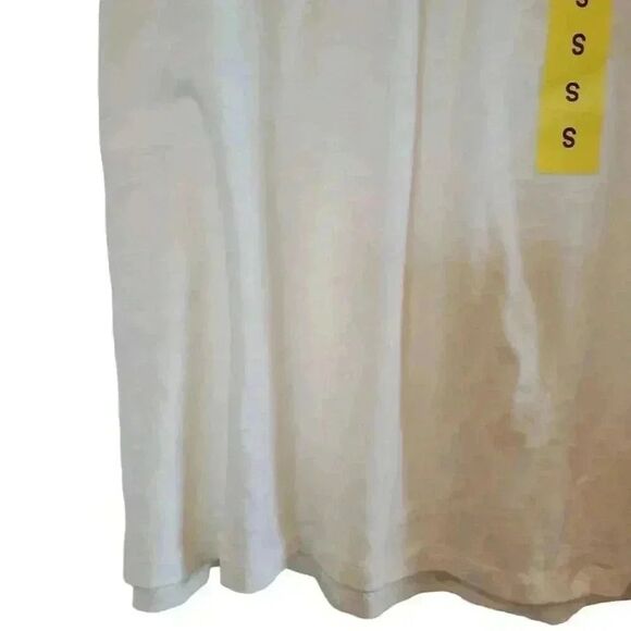 Ella Moss Women's Ivory Cotton/Modal Knit Ruffle Sleeve Top NEW - Picture 12 of 15